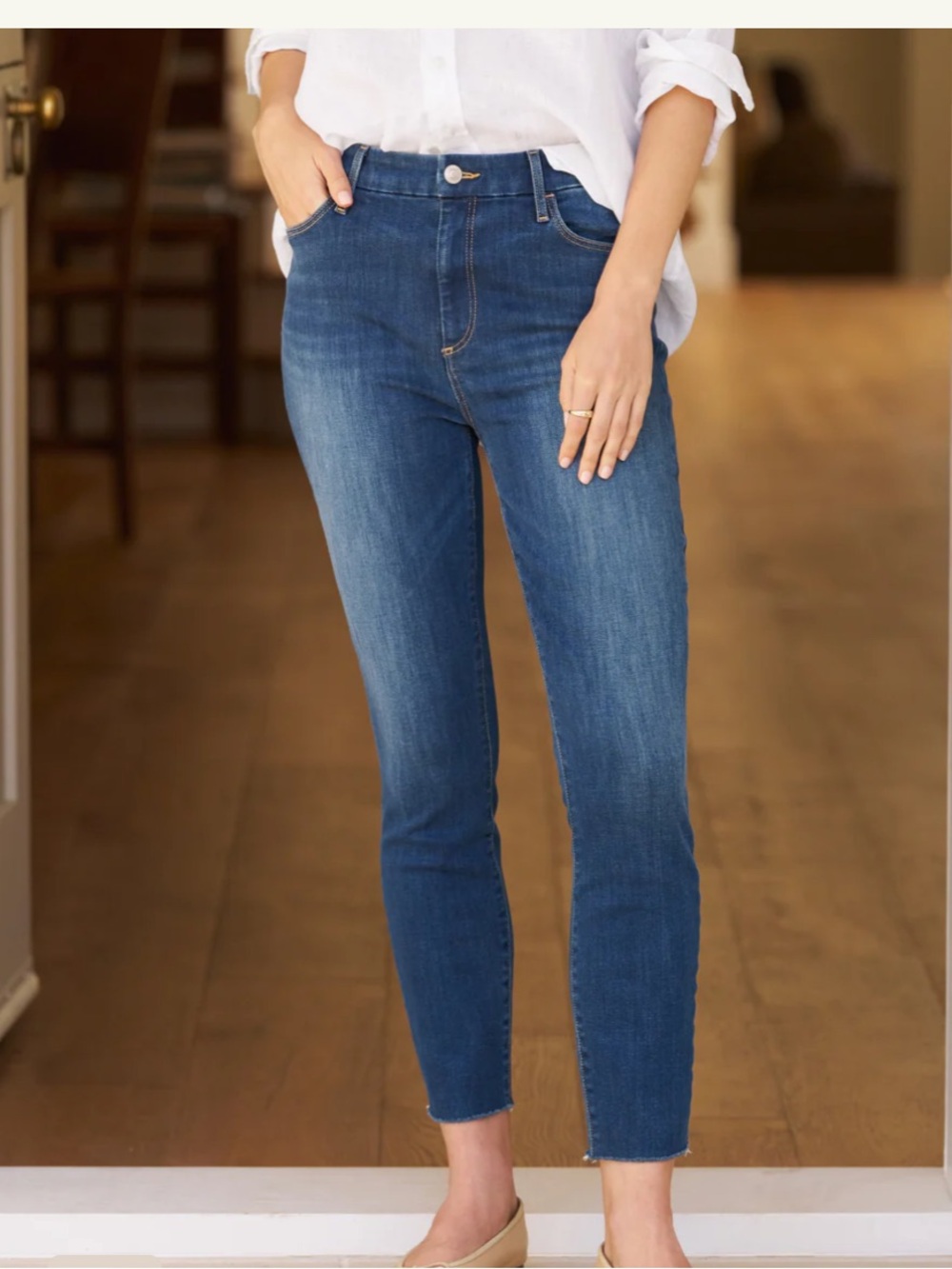 Frank & Eileen Slim Skinny Jeans in Medium Blue
